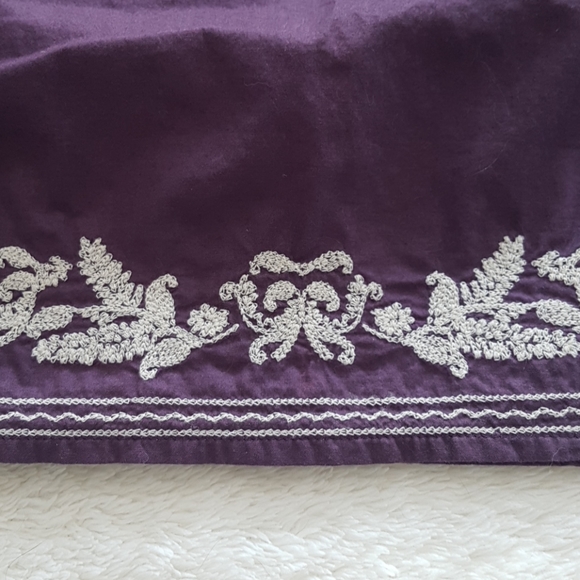 Jacob dark purple embroidered babydoll - Picture 6 of 11